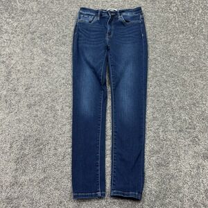 Flying Monkey Jeans Womens 28 Blue Skinny Stretch Dark Wash Denim Preppy City